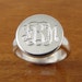 Monogram Ring- Initial Ring- Personalized Ring- Engraved Ring-Bridesmaids Ring-Womens Gift- Monogrammed Ring- Sterling Silver 