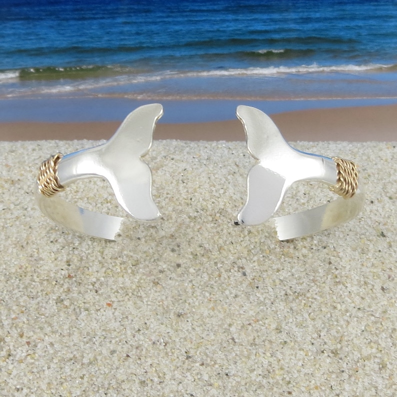 Nautical Whale Tail Bracelet Hand Crafted on Cape Cod out of | Etsy