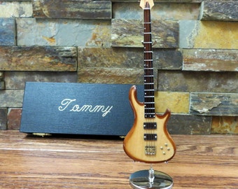 Miniature Bass Guitar - Personalized - Music gift (CBG18NW)