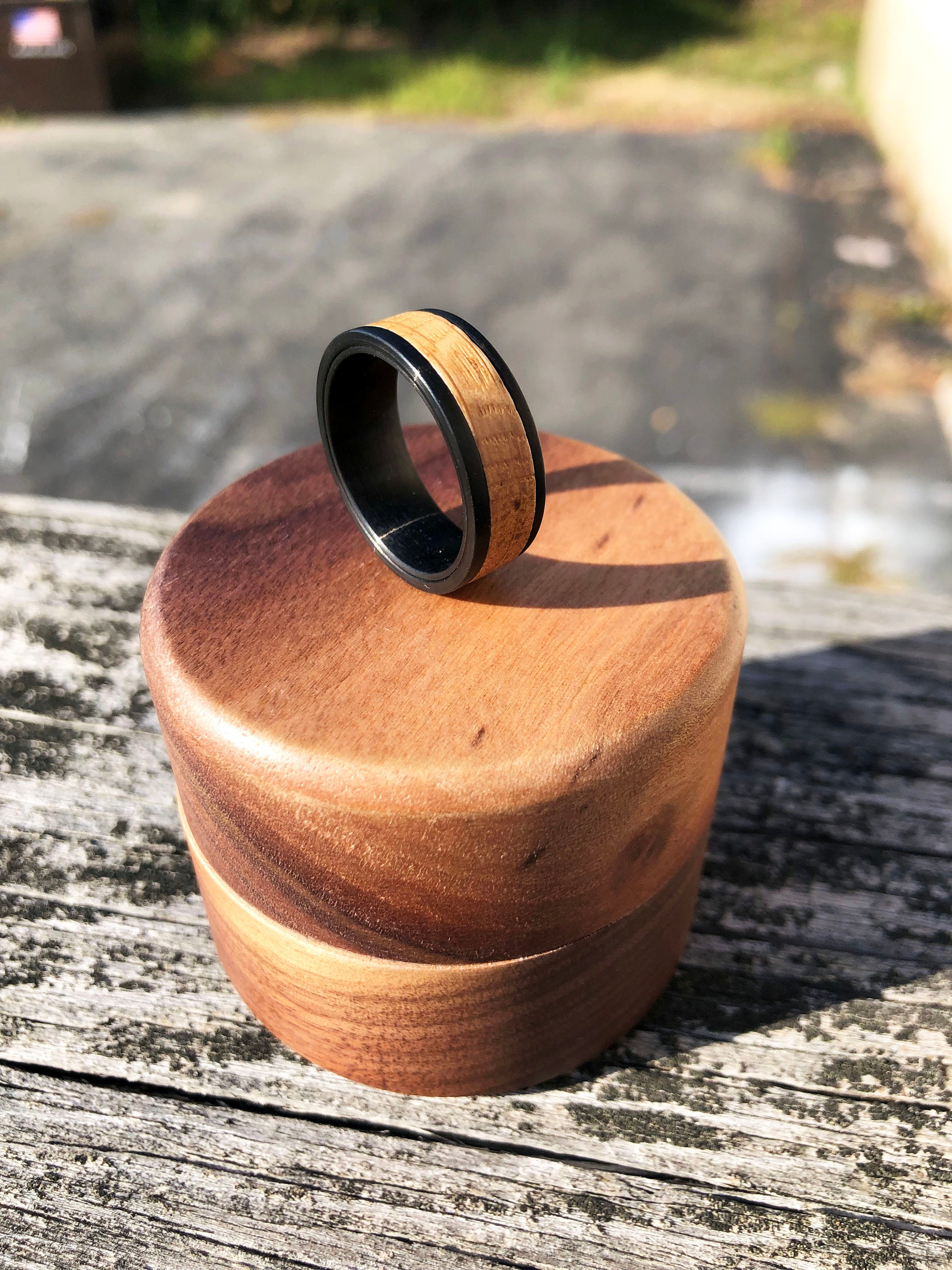 Ultimate Men s Wood and Tungsten Ring Wedding Bands and Etsy UK
