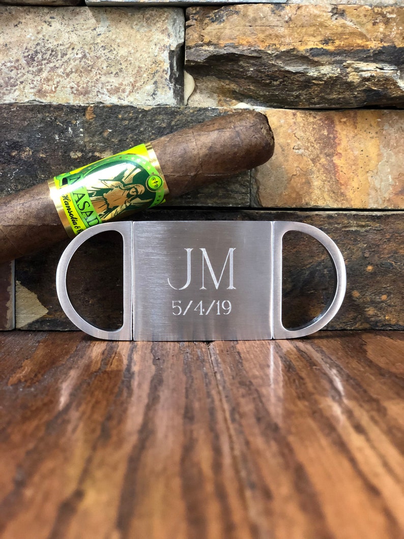 Personalized Cigar Cutter, Guillotine Cutter, Groomsmen Gift, Groomsman, Gifts For Men, Golf Gift, Fathers Day, Christmas, Monogrammed image 1