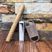 Cigar Lighter w Cigar Cutter Set - Personalized- Cigar Set - Mens Gift - Groomsmen, Fathers Day - Birthday - Wedding - Best Man