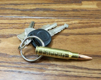 Personalized Bullet Bottle Opener Key-chain - Groomsman Gift - Birthday - Christmas - Valentines Day - Miliary - Gifts for him - Wedding