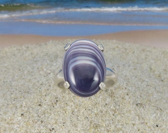 Sterling Silver Wampum Ring