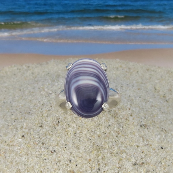 Sterling Silver Wampum Ring