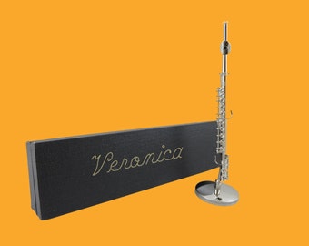 Miniature Flute Personalized - Gift for Musiciain (CSFL)