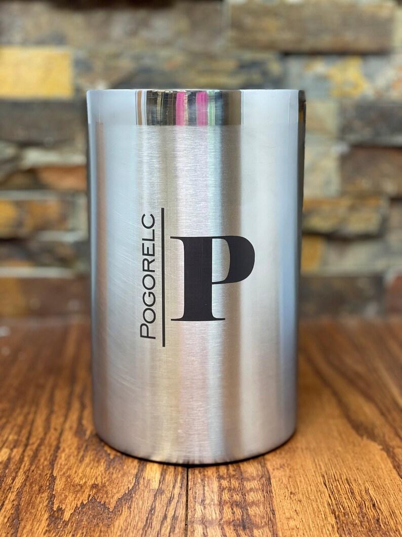Personalized Wine Chiller Stainless Steel Home Decor Etsy