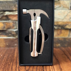 Personalized Hammer and Knife Multi Tool, Engraved Gifts for Him, Fathers Day, Dad, Son, Birthday, Camping, Fishing, Unique Gifts for Men image 10