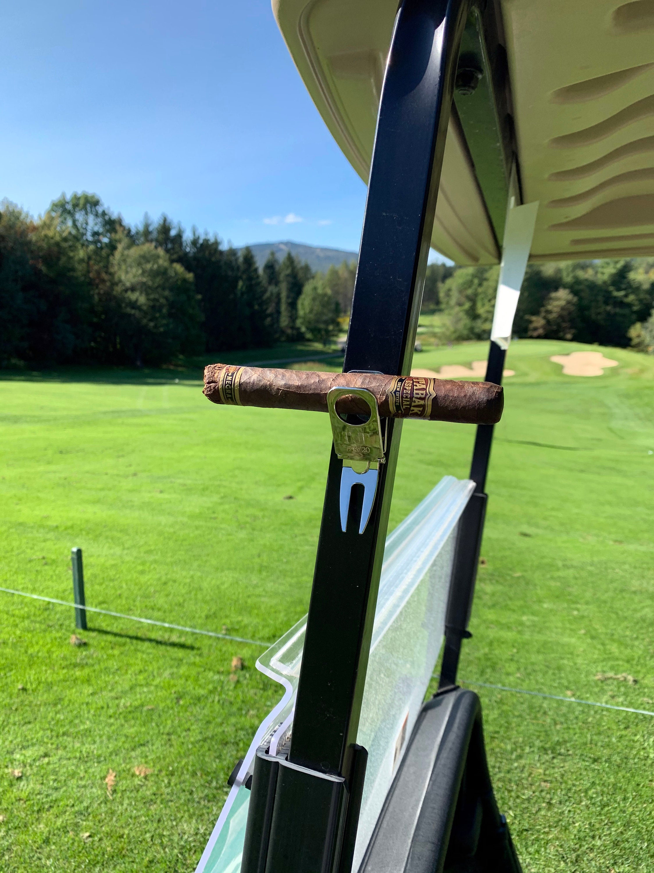 Personalized Golf Divot Tool With Cigar Holder Ball Marker Etsy Australia