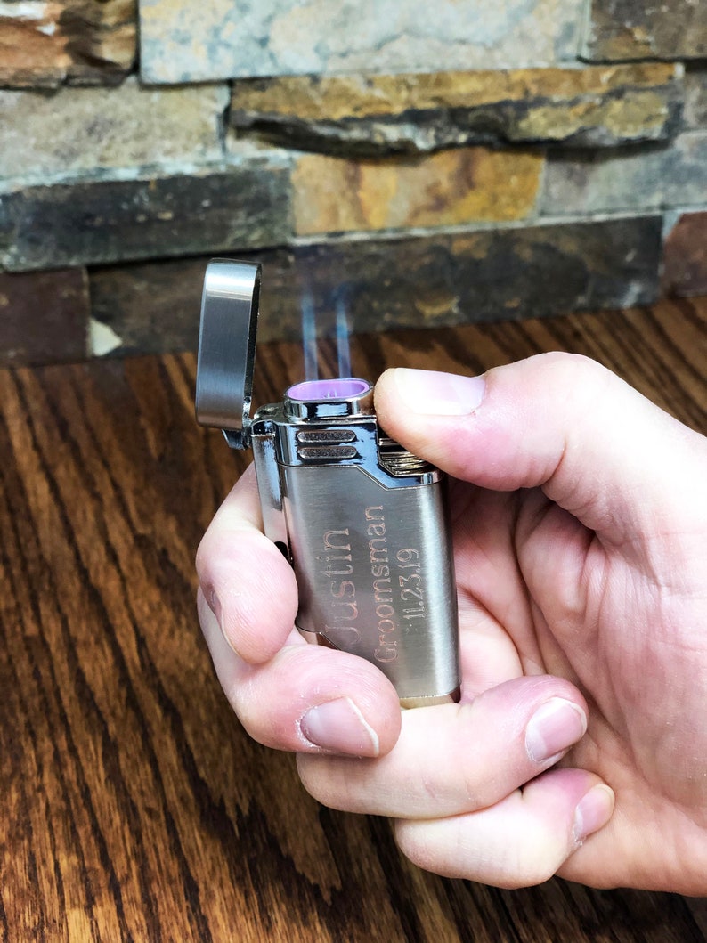 Butane Cigar and Cigarette Lighter Personalized Engraved Etsy
