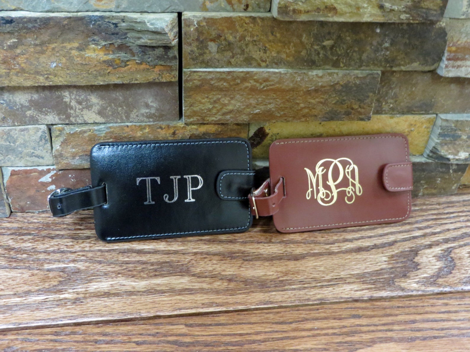 Brown Leather Personalized Luggage Tag Gifts for Women Gifts Etsy