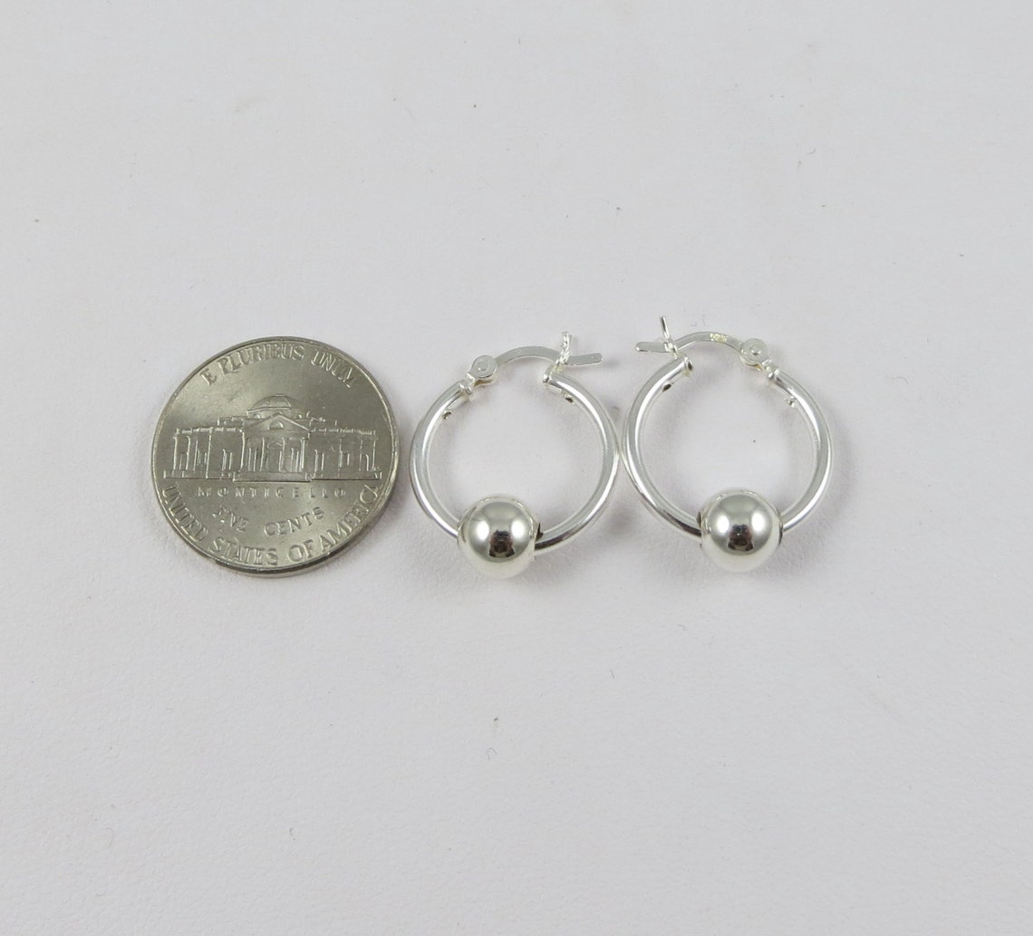 Silver Hoop Earrings cape Cod Earrings Bridesmaids Earrings | Etsy