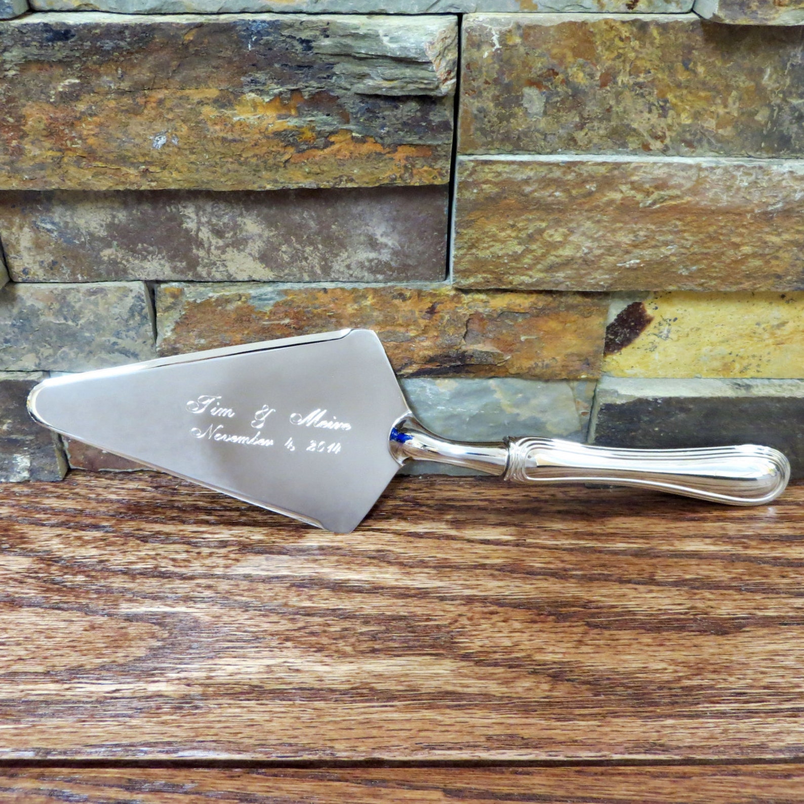 Personalized Pie and Cake Server Pie Knife Reception Etsy