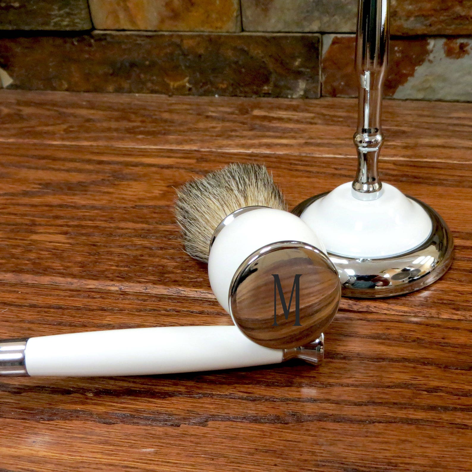 Shaving Set Personalized Razor Shaving Brush Shave - Etsy