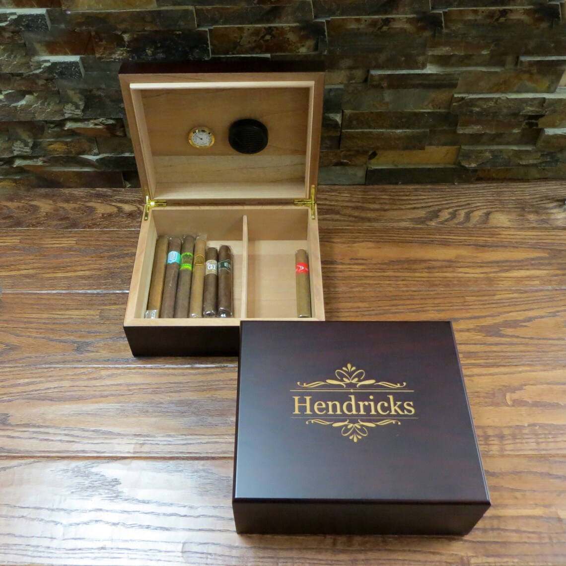 Personalized Cigar Accessory Kit Humidor Cigar Cutter Cigar Etsy