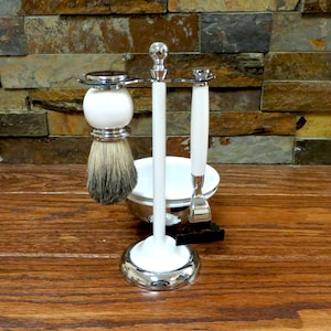 Personalized Shaving Set, Shaving Accessories, Razor, Shaving Brush, Shaving Bowl, Monogram Shave Kit, Fathers Day Gift, Christmas Gift, Men