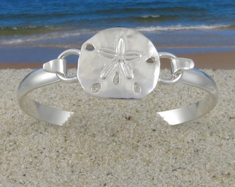 Cape Cod Convertible Sterling Silver Sand Dollar Bracelet