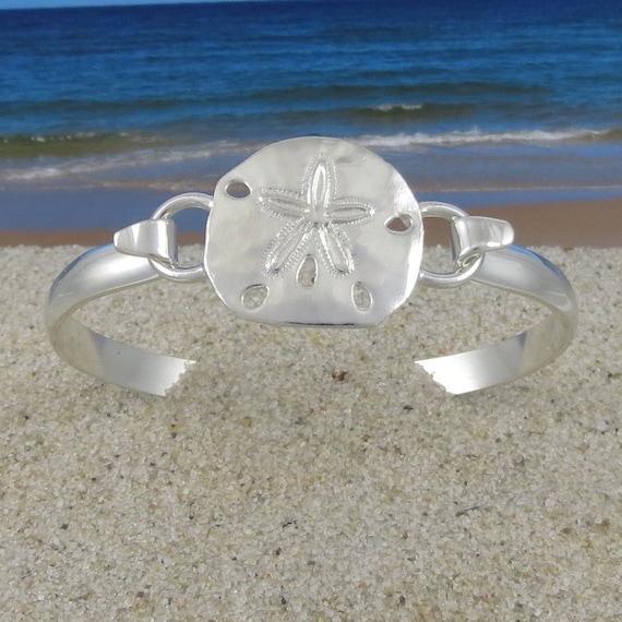 Cape Cod Convertible Sterling Silver Sand Dollar Bracelet Etsy