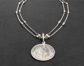 Earrings /& Pendant .925 Standing Liberty Quarter Coin Jewelry Set-Bracelet