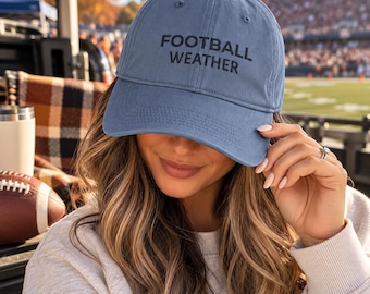 Football Weather Embroidered Cap | Coastal Washed Cap