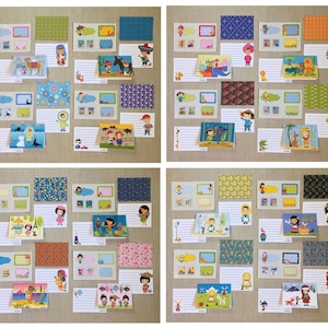 PDF Imprimible — Wee are the World Stationery Set de 16 países de todo el mundo, PDF, Geografía para niños, Papelería infantil global