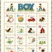 Alphabet Boy Poster: Vintage Style ABC Poster - Child's Play with Nate Poster, 24 x 36 Poster