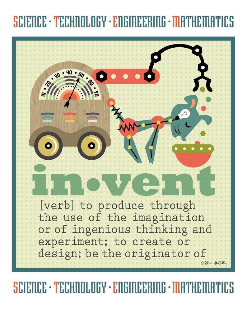 Six PDF Printable STEM Posters—set 2: Words Representing Science ...