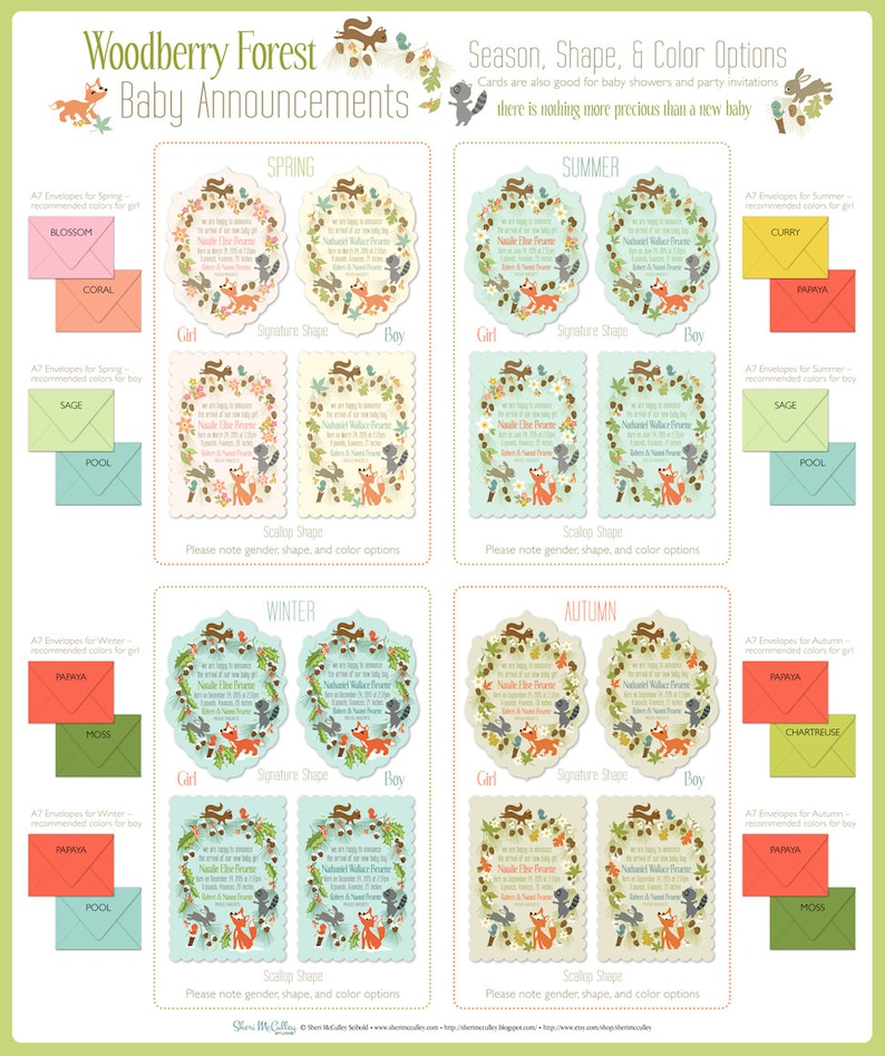 Baby Shower Invitations Baby Announcements Party Invitations\u2014Deposit for order Woodberry Forest Announcements