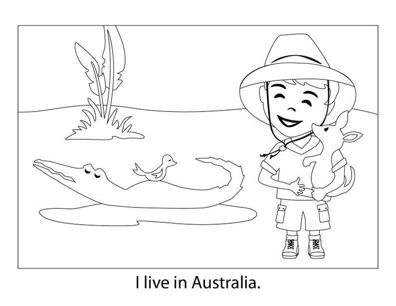Download 16 Wee are the World Coloring Sheets PDF Teaching Geography | Etsy