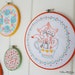 Foxes, Teacup, Tea, Embroidery Pattern PDF - Tea For Two - Foxes in a Teacup