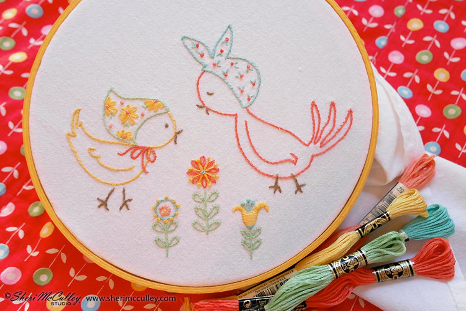 Chicks Hand Embroidery Pattern Chicken Embroidery Pattern - Etsy