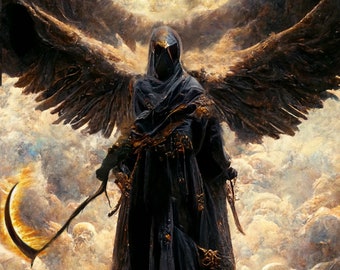 Archangel Azrael - Etsy Finland