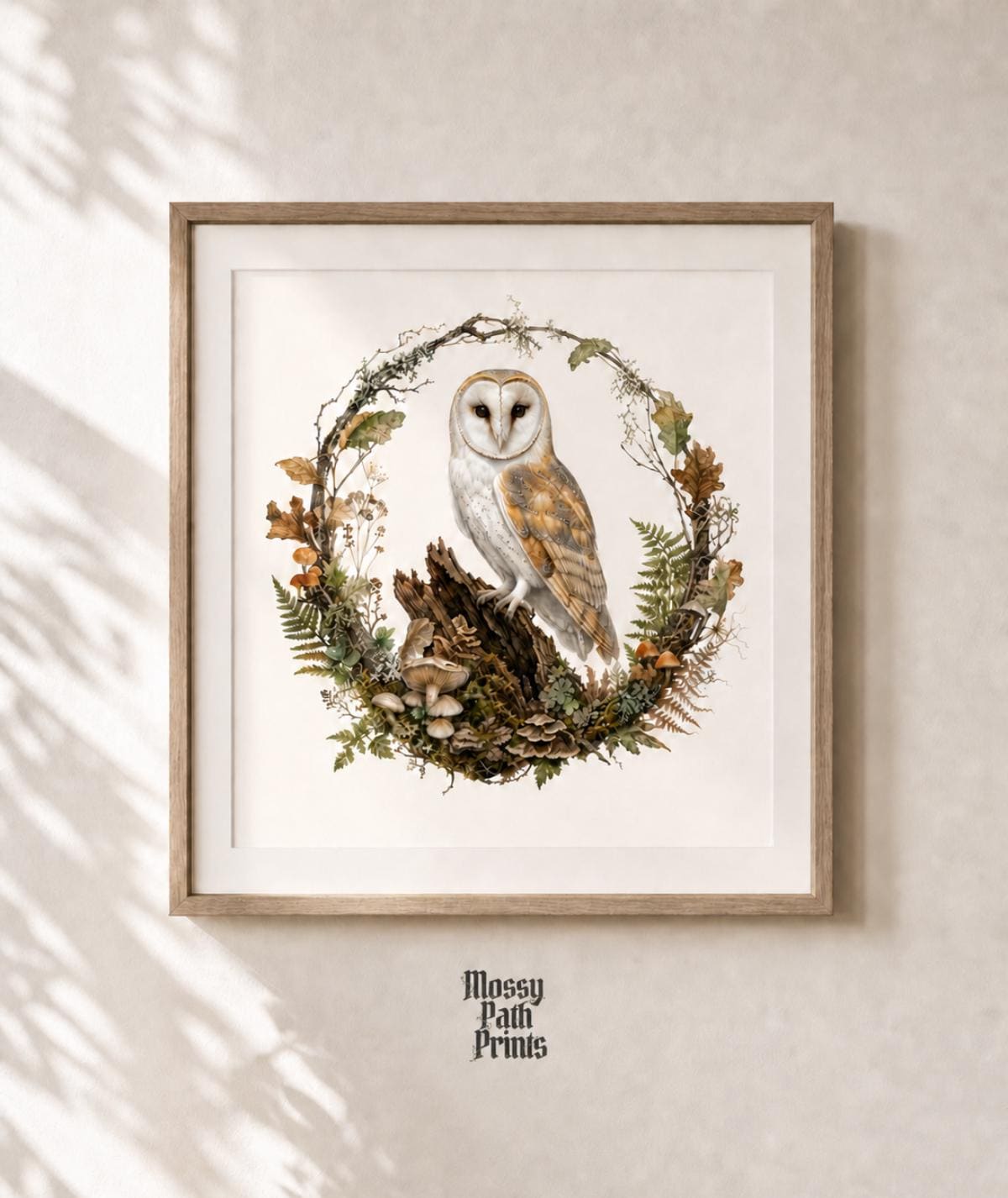 Vintage Barn Owl Print | Audubon Nature Plate Illustration | Cottagecore | Digital Download | MossyP