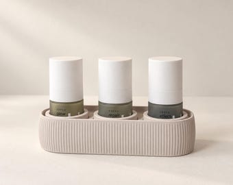 Scandic Trio ADDS Set – Flakonhalter 3er-Set passend für RINGANA ADDS Series | Herausnehmbare Inlays | layer4two