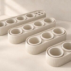Scandic Base – Modulare Flakonhalter-Basis für 2–5 RINGANA Flakons | Inlays separat erhältlich | layer4two