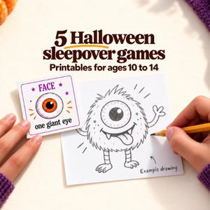 Halloween party games for tweens & teens: 5 printable sleepover activities