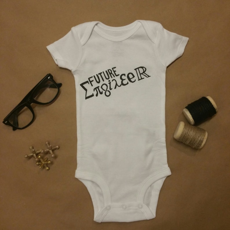 Future Engineer Onesie Bodysuit Baby Shower Gift Funny Geek Etsy