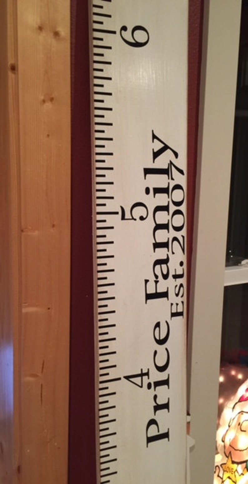 custom names ruler with black markings etsy