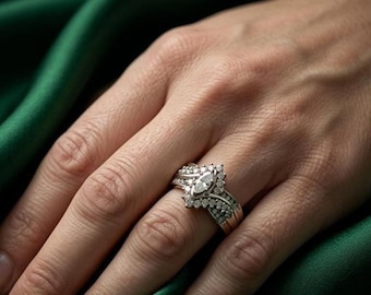 Anel deslumbrante com cluster de moissanita, em ouro amarelo 14k com corte marquise, anel de presente de aniversário em prata de lei 925, elegante presente de casamento para amiga.