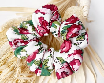 Cotton Floral Scrunchie