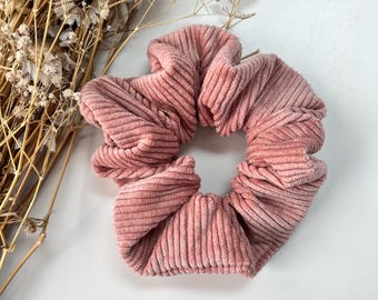 Dusty Rose Corduroy Scrunchy