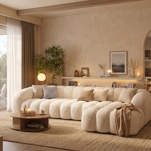 Modern curved sofa - Etsy 日本