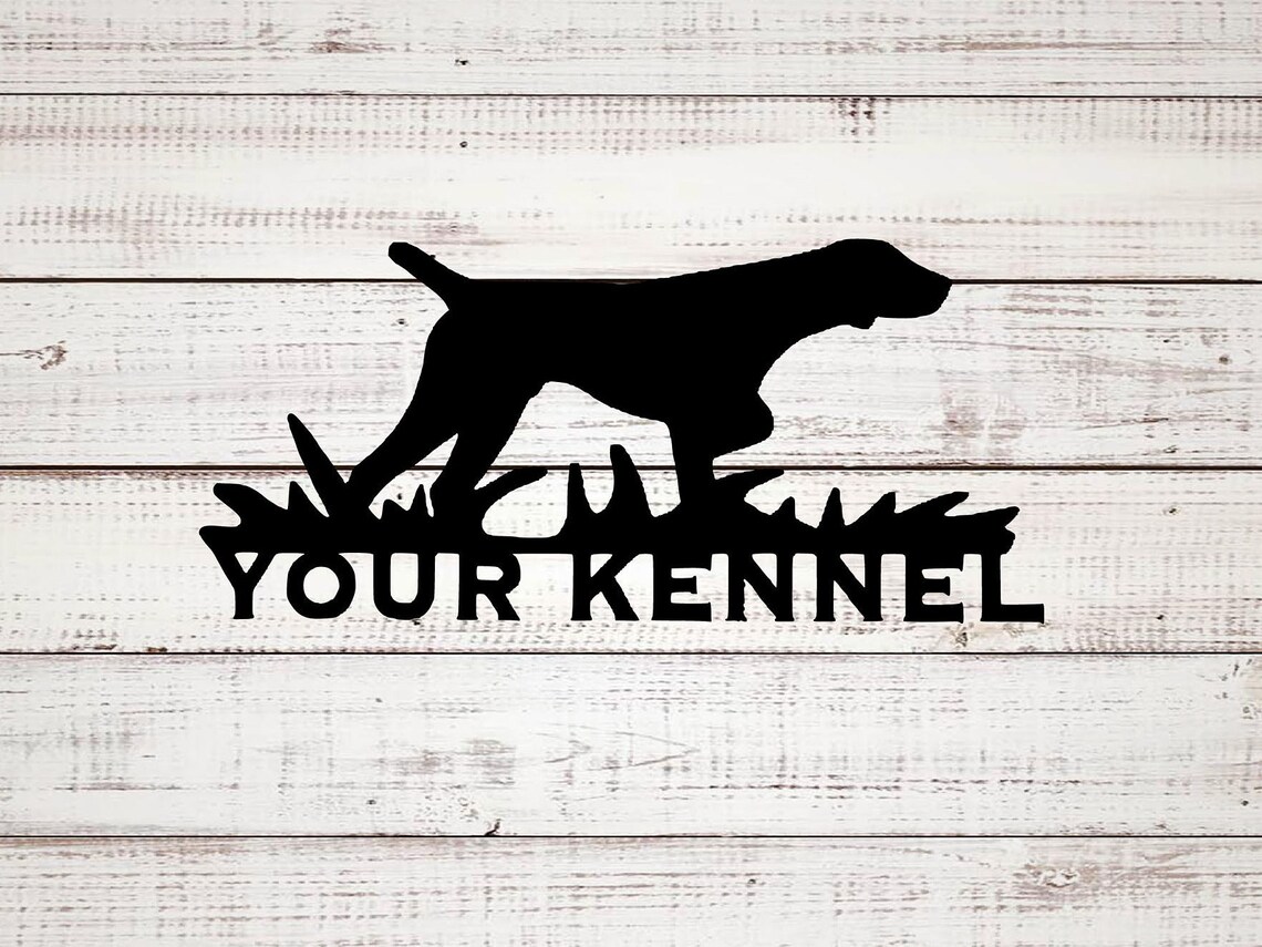 Custom Name Metal Dog Kennel Sign Custom and personalized Dog Etsy