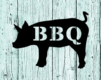 Outdoor Patio Metal BBQ Sign decor, Outdoor pig Sign, Lake House Sign, Farmhouse cooking decor