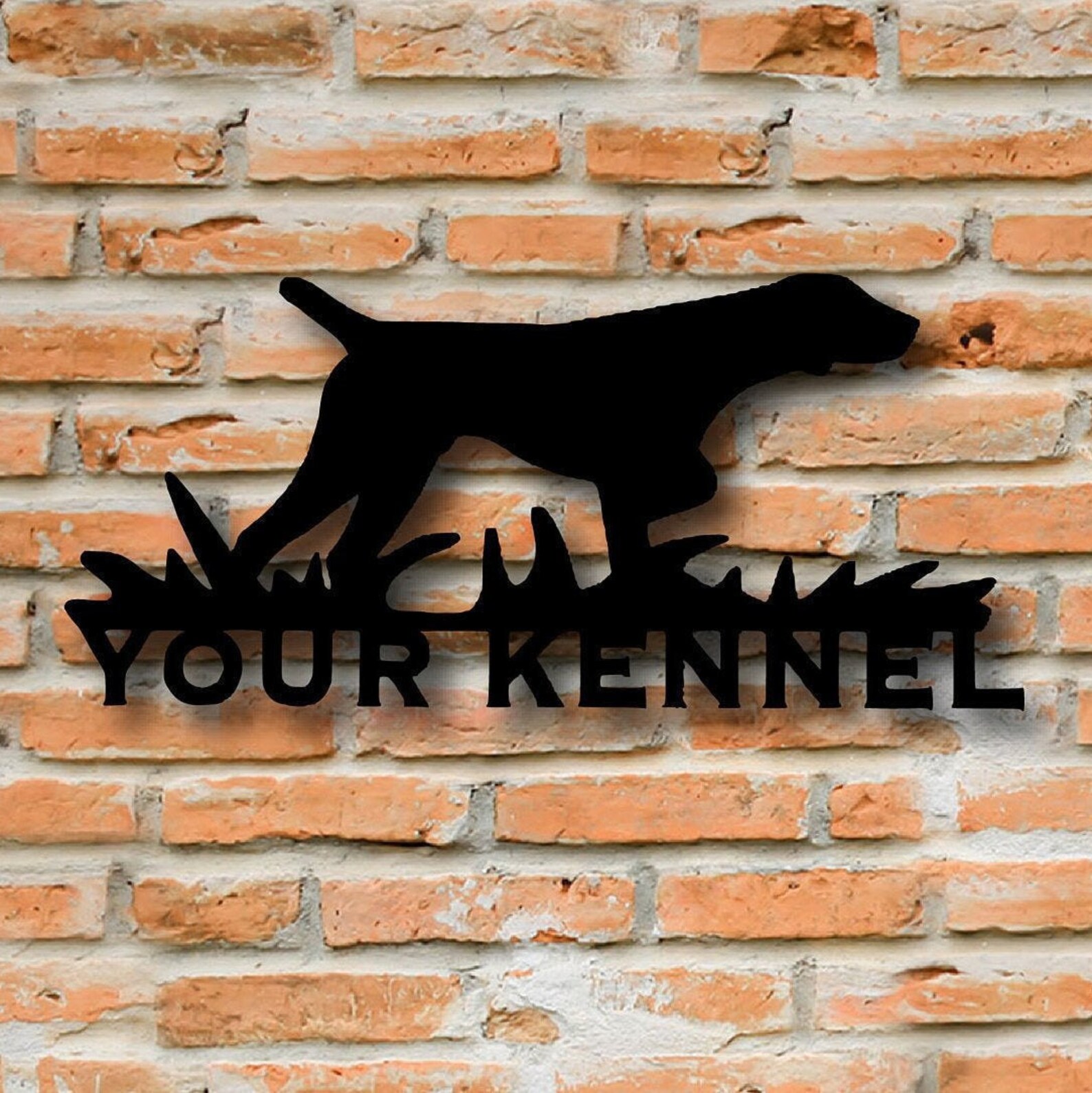 Custom Name Metal Dog Kennel Sign Custom and Personalized Dog Etsy