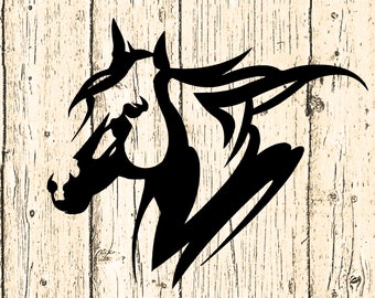 HORSE Metal Sign Decor, Barn or Farm Art, Ranch