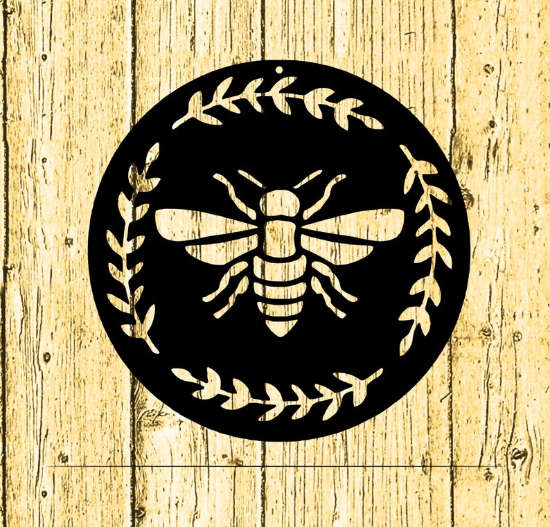 Metal Bee Art Metal Wall Art Bee Lovers Sign Sculpture Barn Etsy