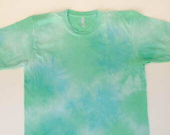 Tie dye, shibori, T-shirt size L, organic cotton