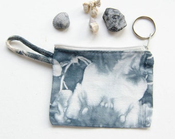 Small zipper pouch, tie dye, for keys, coin and other small things