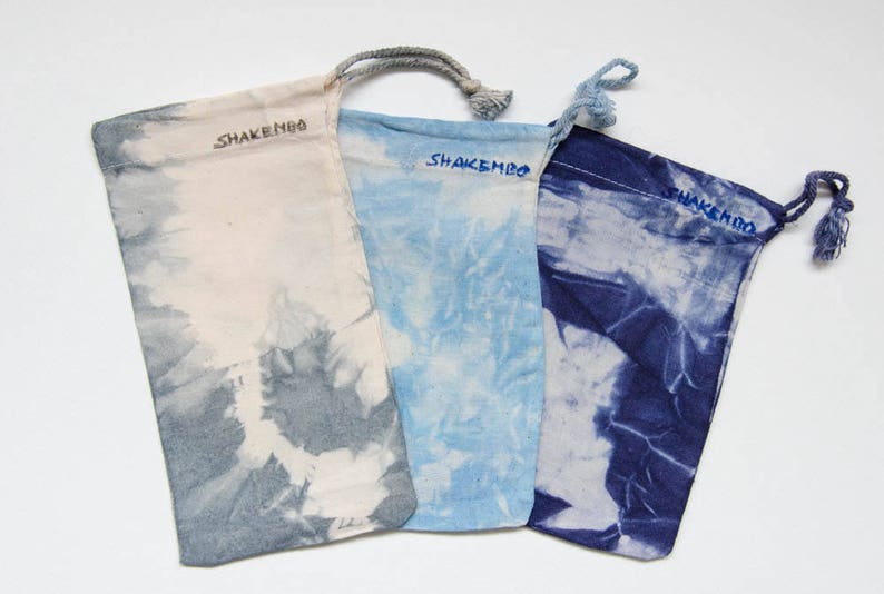 Nuovo su ordinazione: set di 3 sacchetti regalo, sacchetti di medie dimensioni 15 x 20 cm, batik, tinti a mano immagine 3